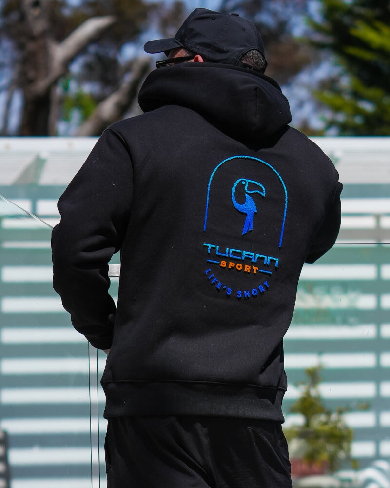 Luxe500 Hoodie - Black - Pullover HOODIES Tucann