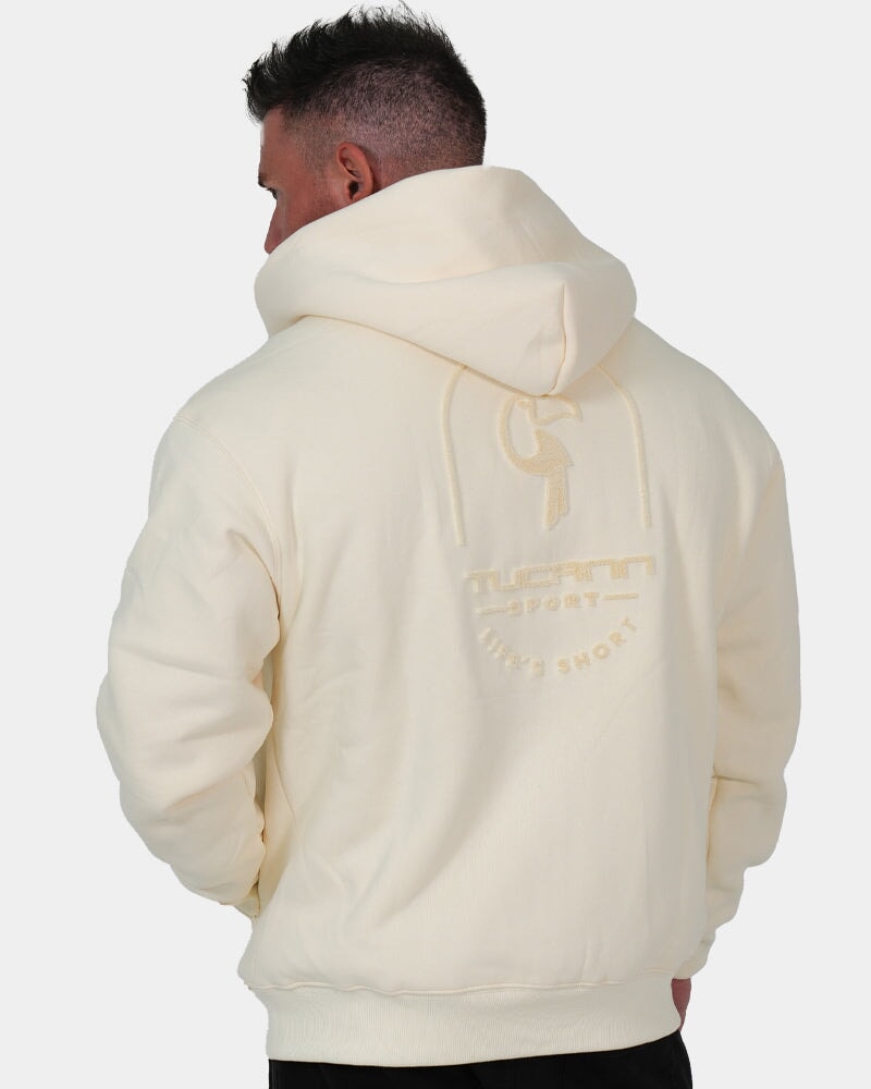 Luxe500 Zip Hoodie - Apricot Cream HOODIES Tucann