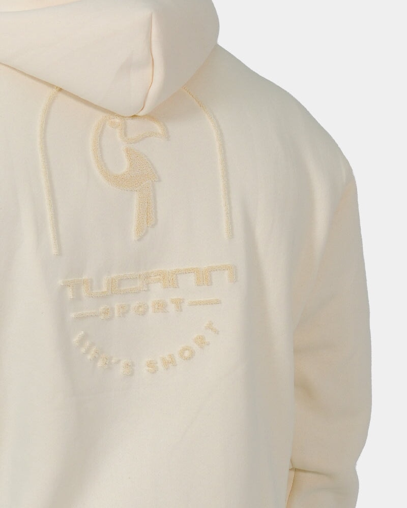 Luxe500 Zip Hoodie - Apricot Cream HOODIES Tucann