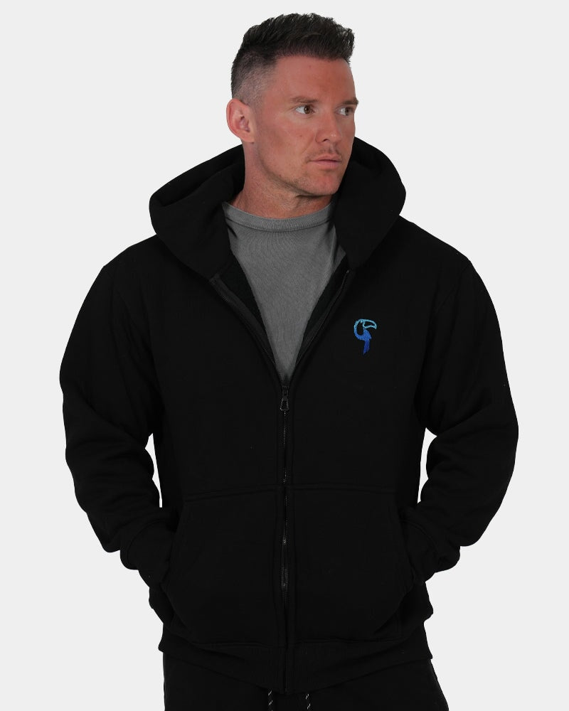 Luxe500 Zip Hoodie - Black HOODIES Tucann