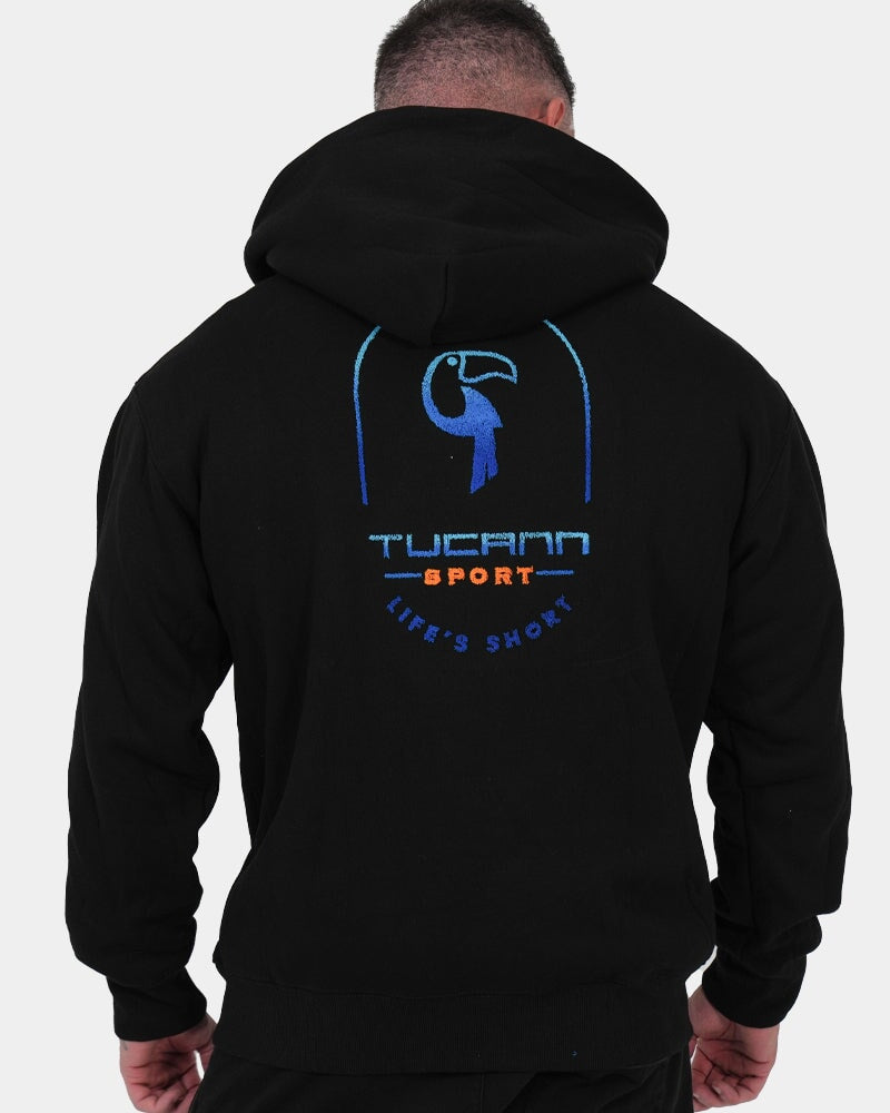 Luxe500 Zip Hoodie - Black HOODIES Tucann