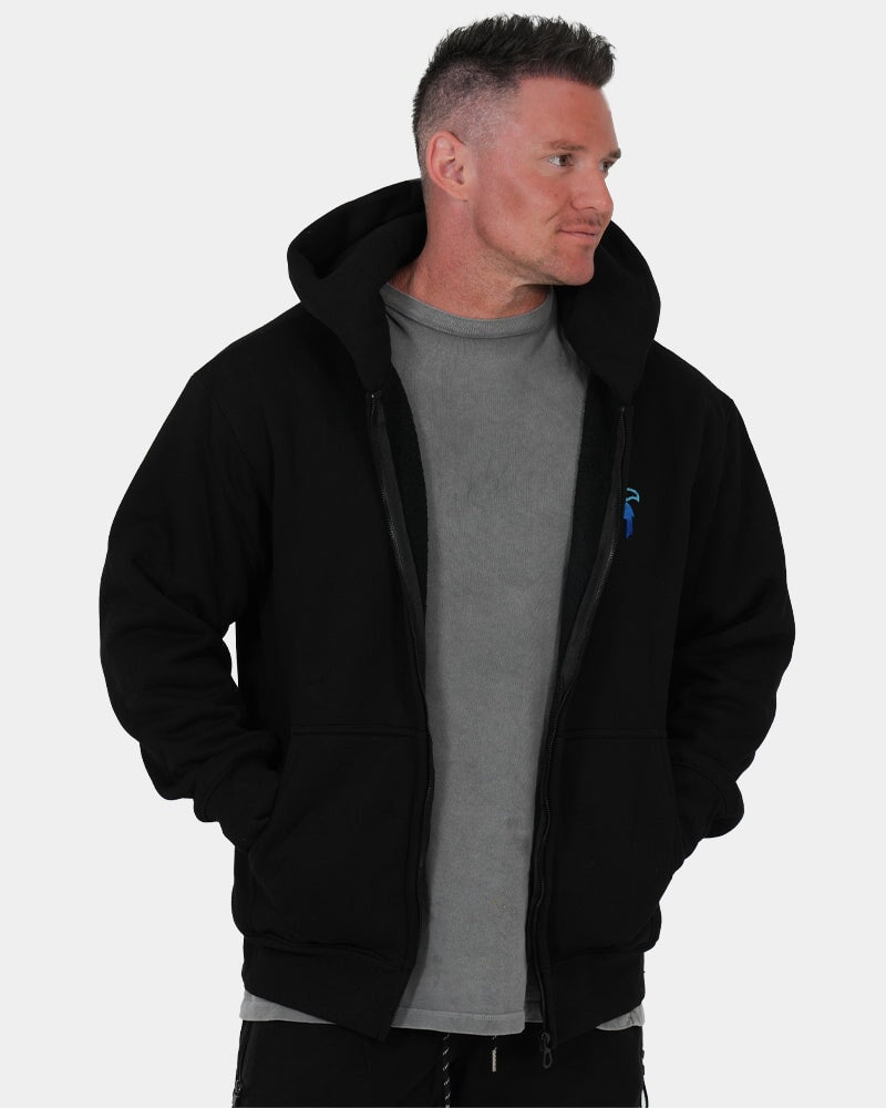 Luxe500 Zip Hoodie - Black HOODIES Tucann