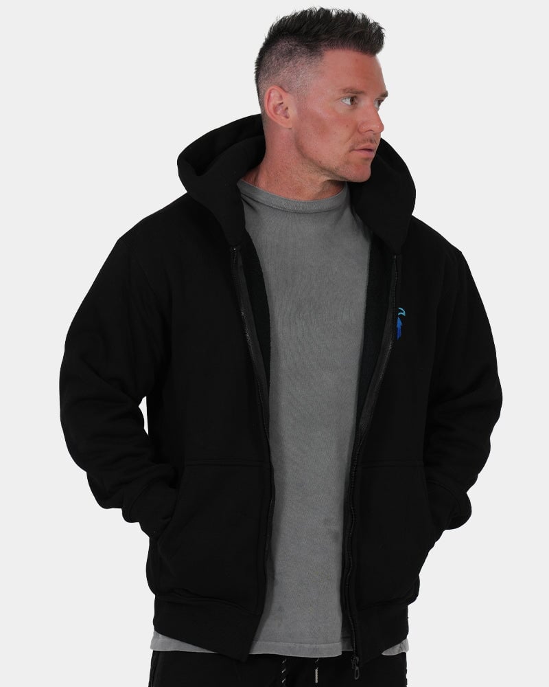 Luxe500 Zip Hoodie - Black HOODIES Tucann