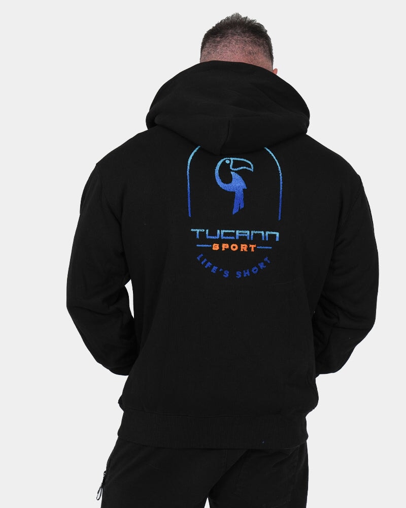 Luxe500 Zip Hoodie - Black HOODIES Tucann