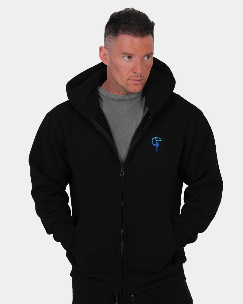 Luxe500 Zip Hoodie - Black HOODIES Tucann