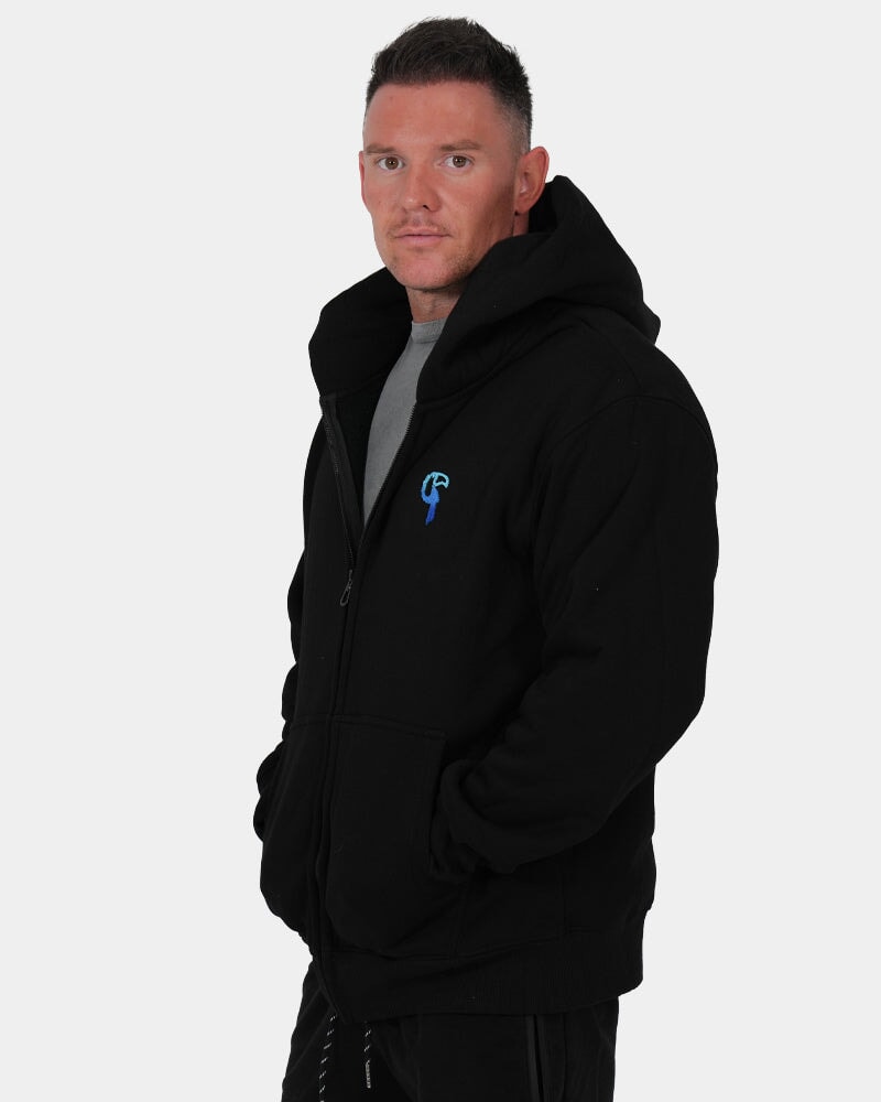 Luxe500 Zip Hoodie - Black HOODIES Tucann