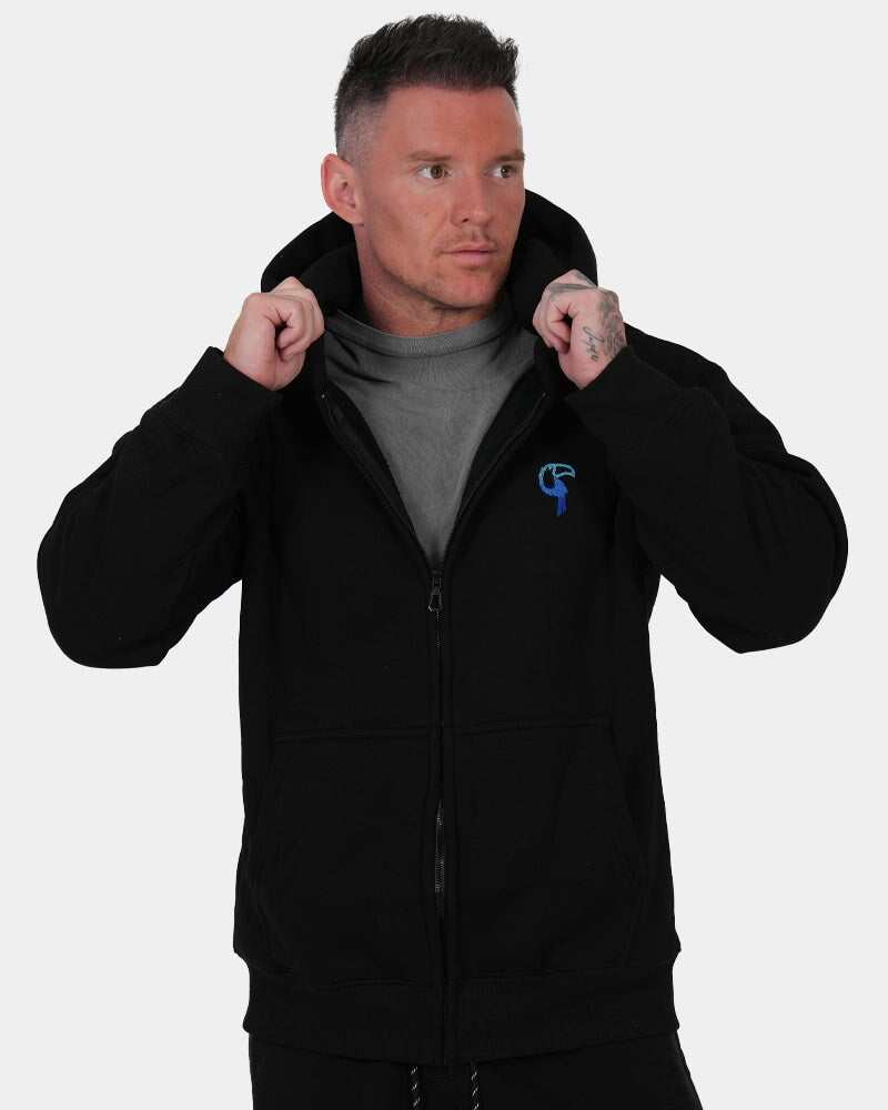 Luxe500 Zip Hoodie - Black HOODIES Tucann