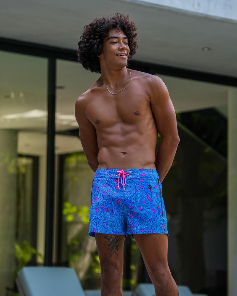 Medusa - Blueberry 3" Shorts / Board shorts Tucann