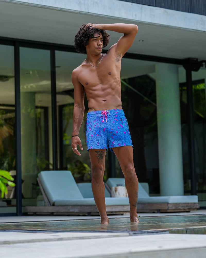 Medusa - Blueberry 3" Shorts / Board shorts Tucann