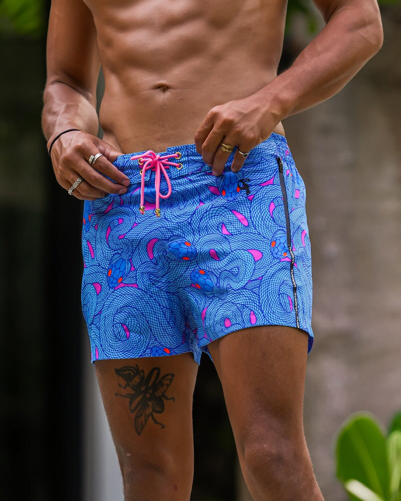 Medusa - Blueberry 3" Shorts / Board shorts Tucann
