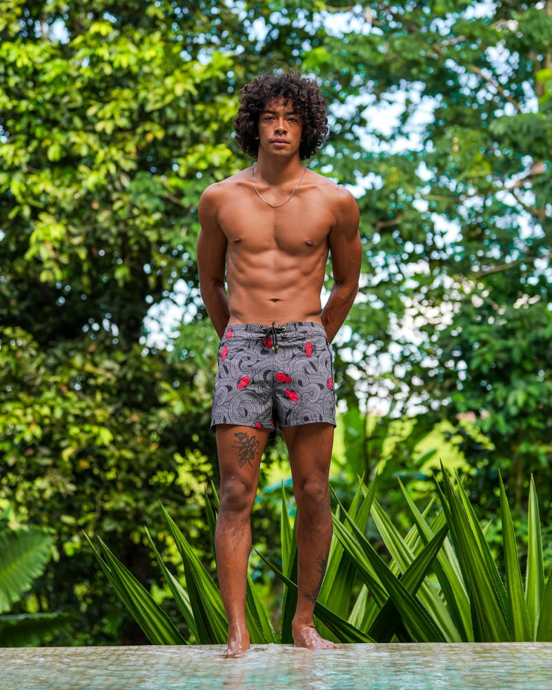 Medusa - Olive 3" Shorts / Board shorts Tucann