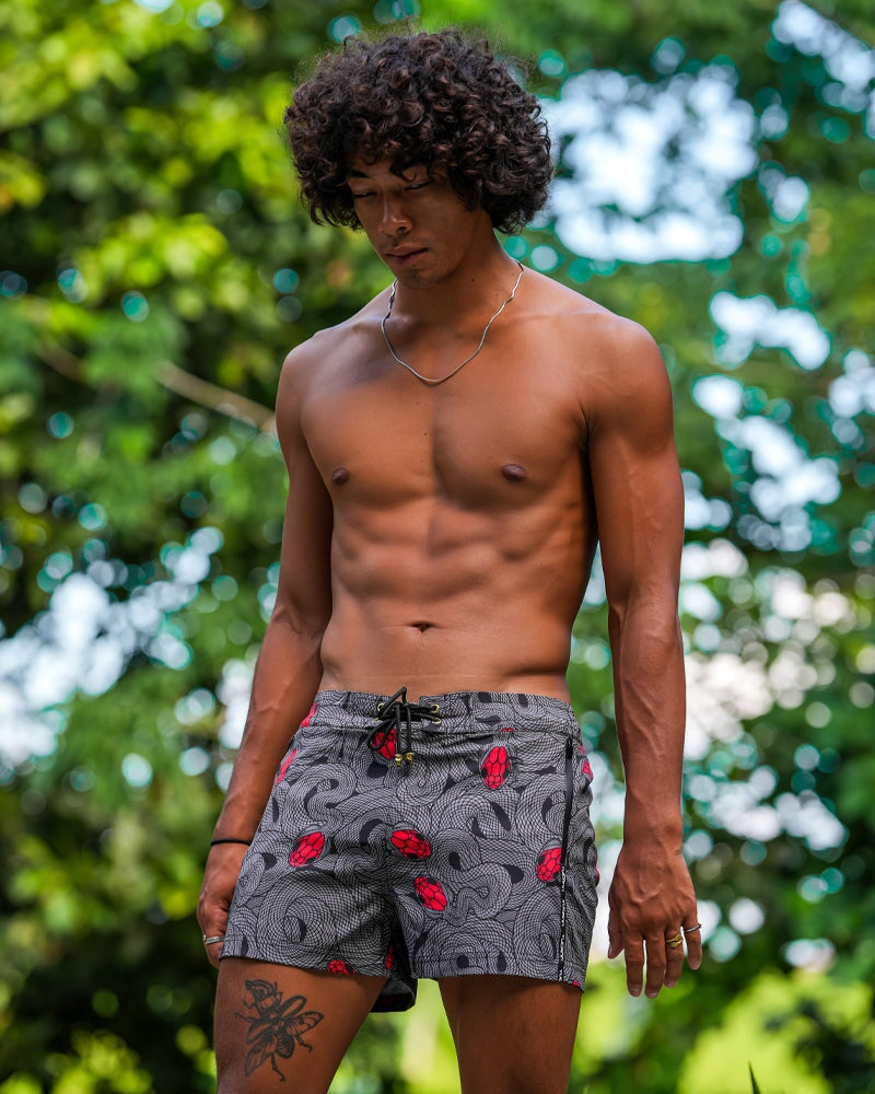 Medusa - Olive 3" Shorts / Board shorts Tucann