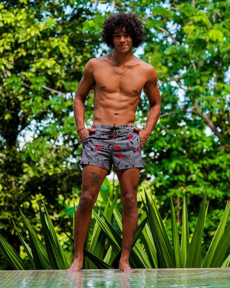 Medusa - Olive 3" Shorts / Board shorts Tucann