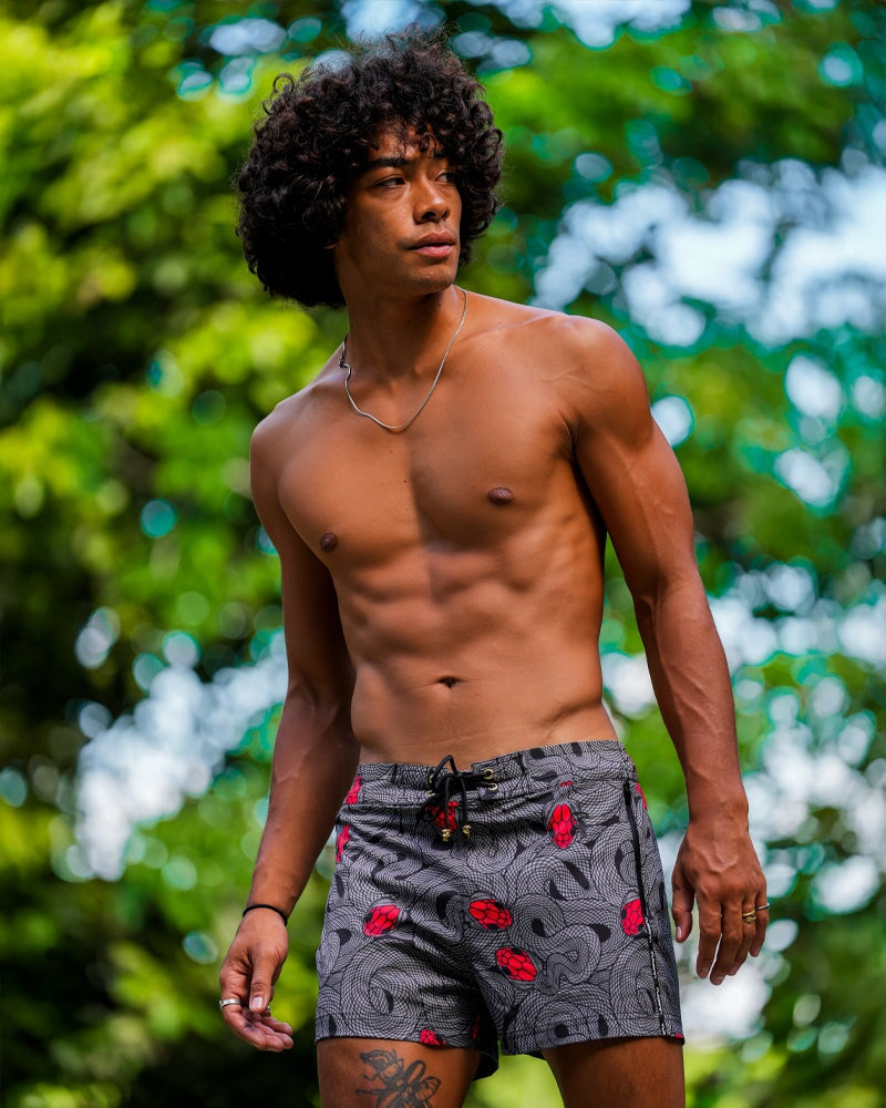 Medusa - Olive 3" Shorts / Board shorts Tucann
