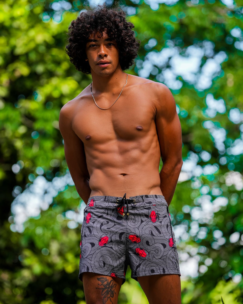 Medusa - Olive 3" Shorts / Board shorts Tucann