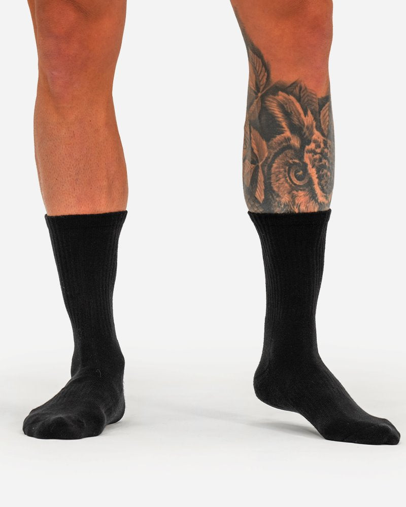 Mid-Rise Socks - Black Tucann America