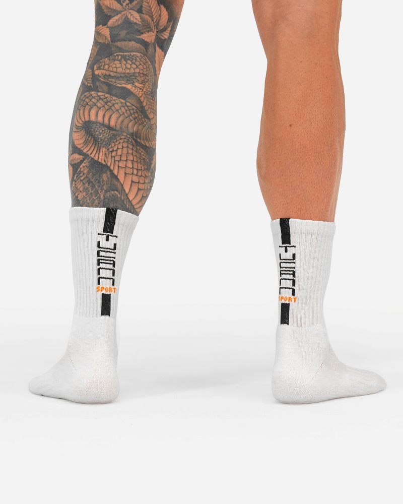 Mid-Rise Socks - White Tucann America
