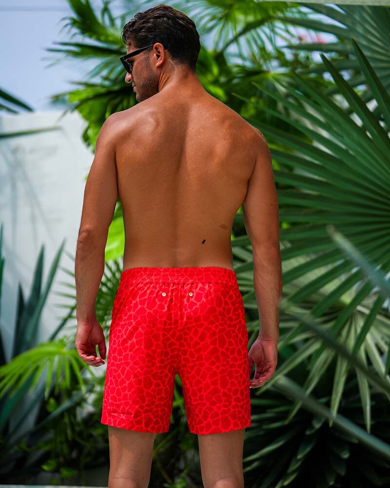 Mirage Red - 7" Shorts / Board shorts Tucann