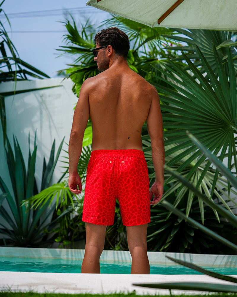 Mirage Red - 7" Shorts / Board shorts Tucann