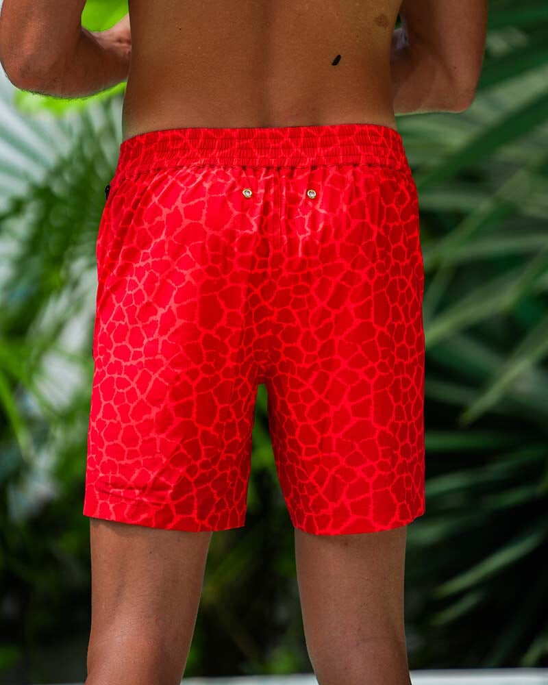 Mirage Red - 7" Shorts / Board shorts Tucann