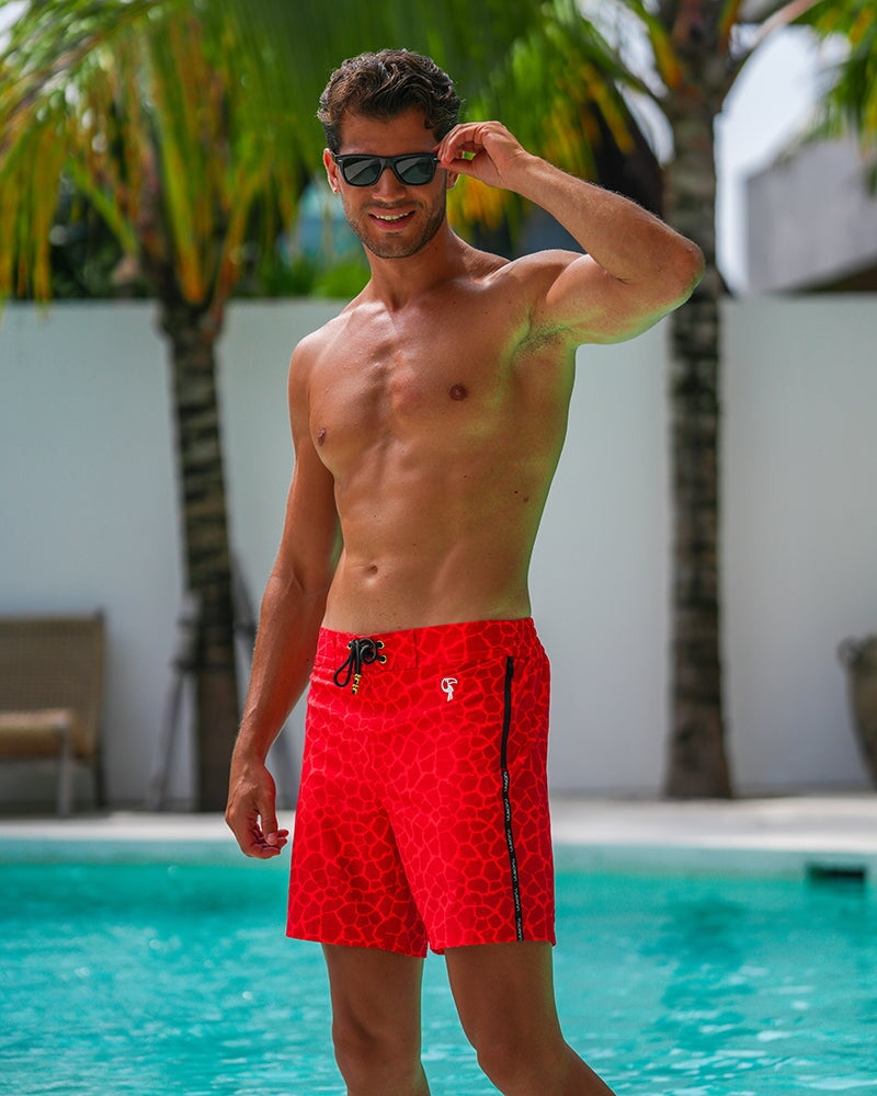 Mirage Red - 7" Shorts / Board shorts Tucann