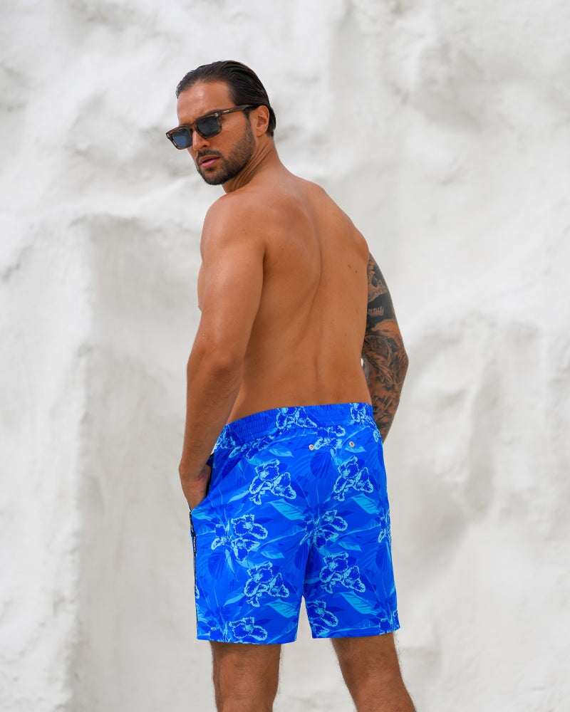 Neon Orchard Azure 7" Swim Trunks Tucann