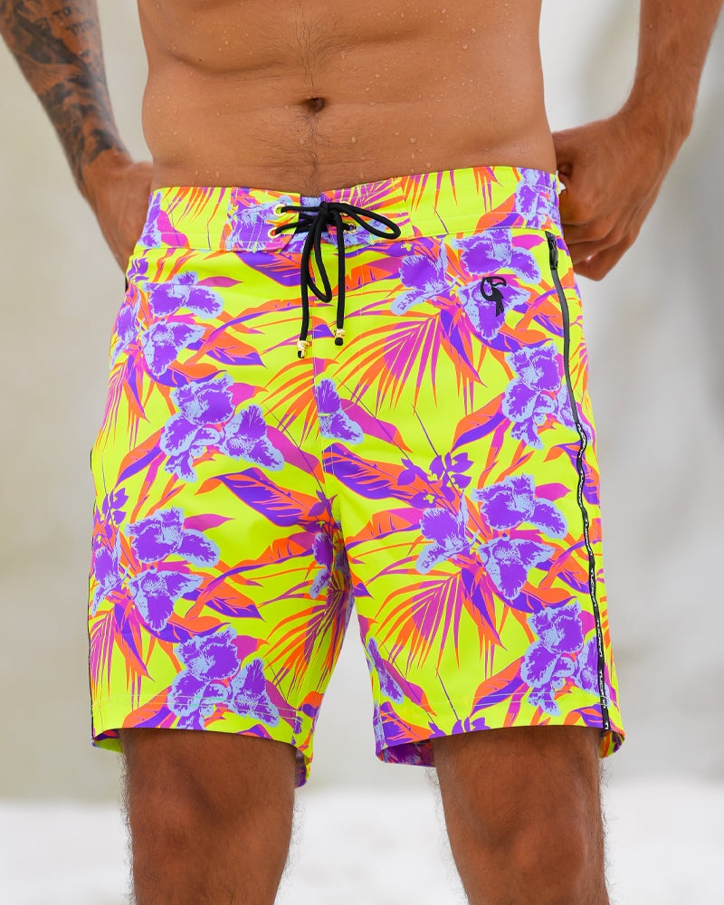Neon Orchard Electric 7" Swim Trunks Tucann