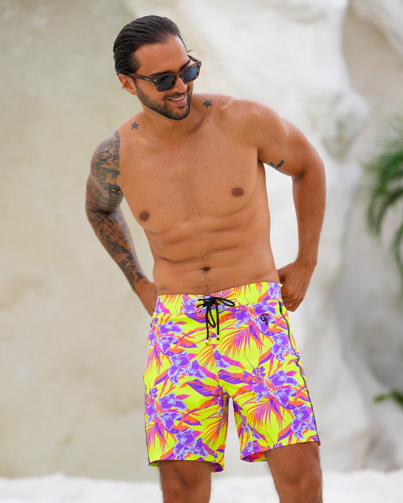 Neon Orchard Electric 7" Swim Trunks Tucann