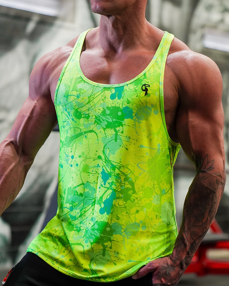 Performance Tank - Splatter - Green Tucann