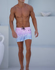 Faded waves swim shorts white