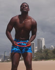 Blue Camo Swim Shorts - 5"