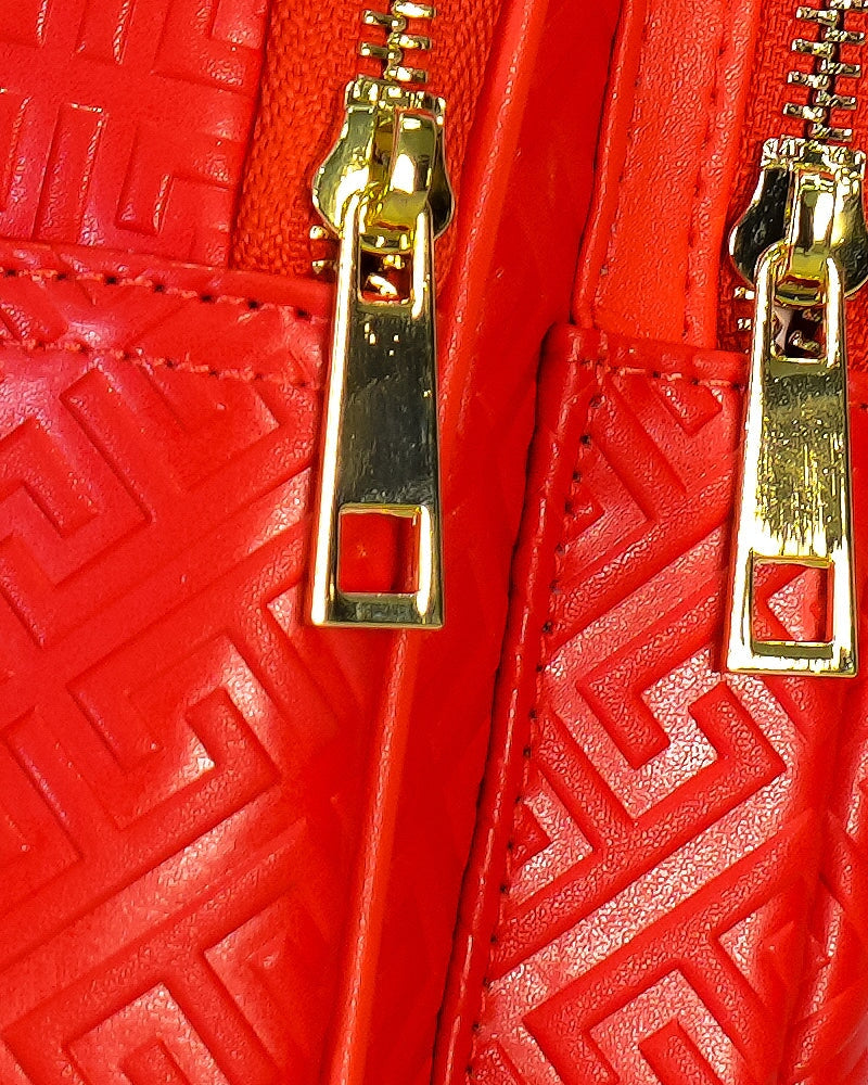 Red Leather Messenger Bag Bag Tucann
