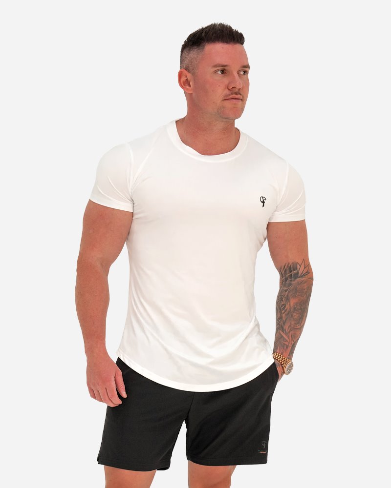 TUCANN ACTIVE TEE - WHITE SHIRT Tucann