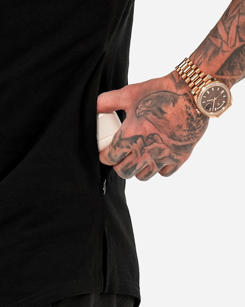 TUCANN SPORT SINGLET - BLACK SHIRT Tucann