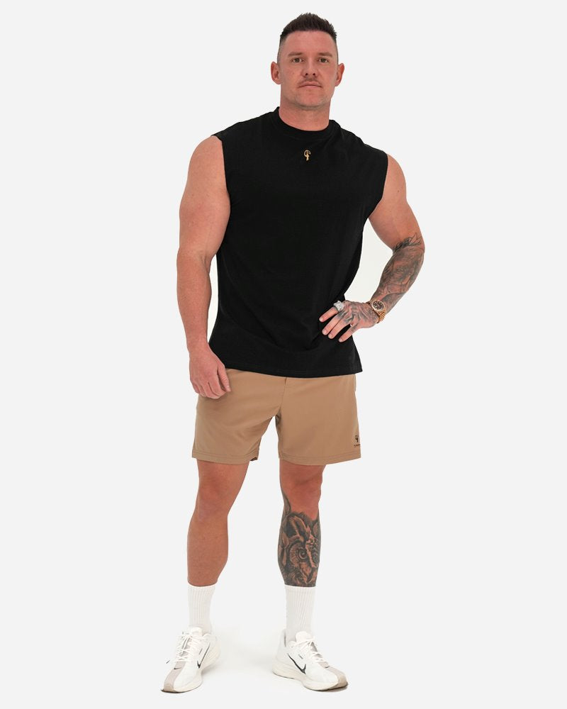TUCANN SPORT SLEEVELESS TEE - BLACK SHIRT Tucann