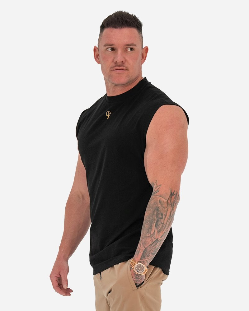 TUCANN SPORT SLEEVELESS TEE - BLACK SHIRT Tucann