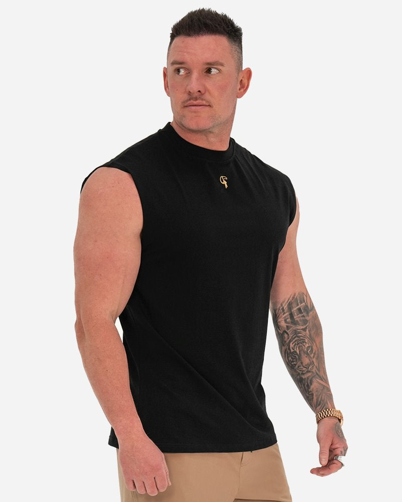 TUCANN SPORT SLEEVELESS TEE - BLACK SHIRT Tucann