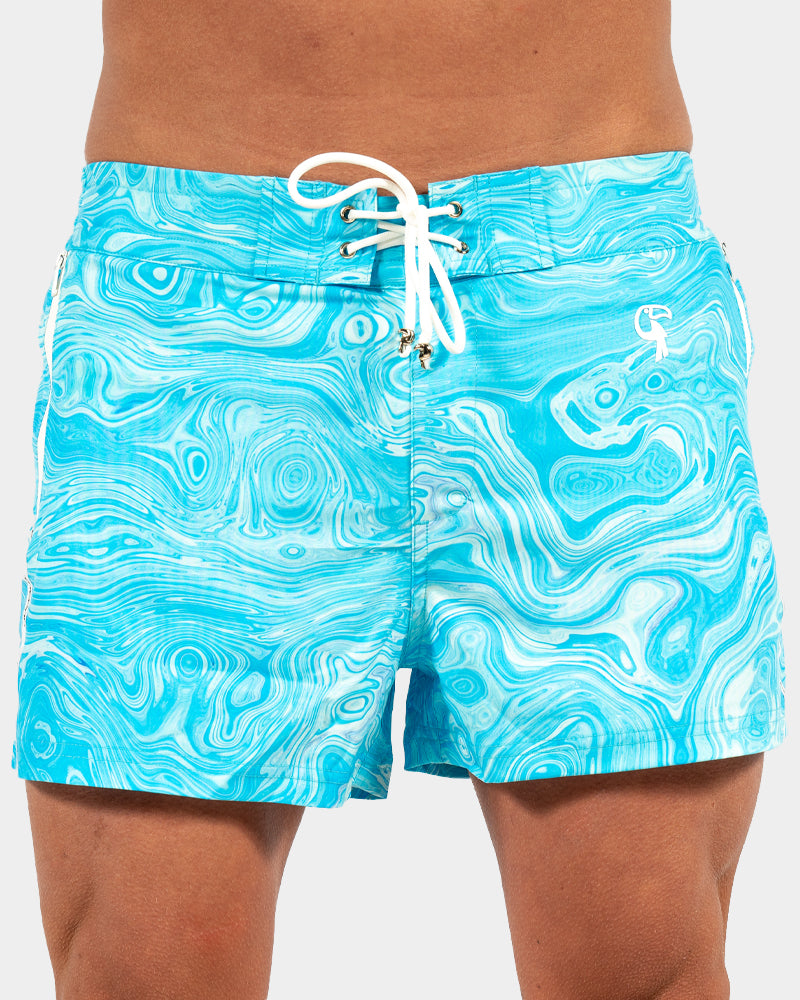 Blue Swirl Swim Trunks Tucann