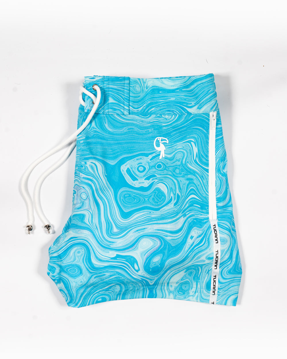 Blue Swirl Swim Trunks Tucann