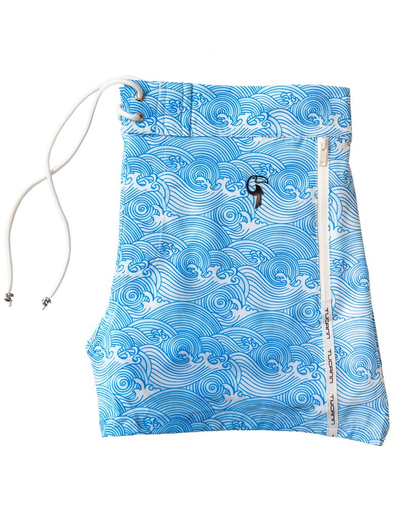Make Waves Blue Swim Shorts Shorts / Board shorts Tucann