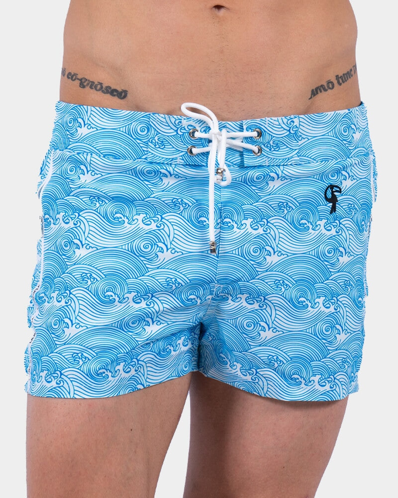 Make Waves Blue Swim Shorts Shorts / Board shorts Tucann 