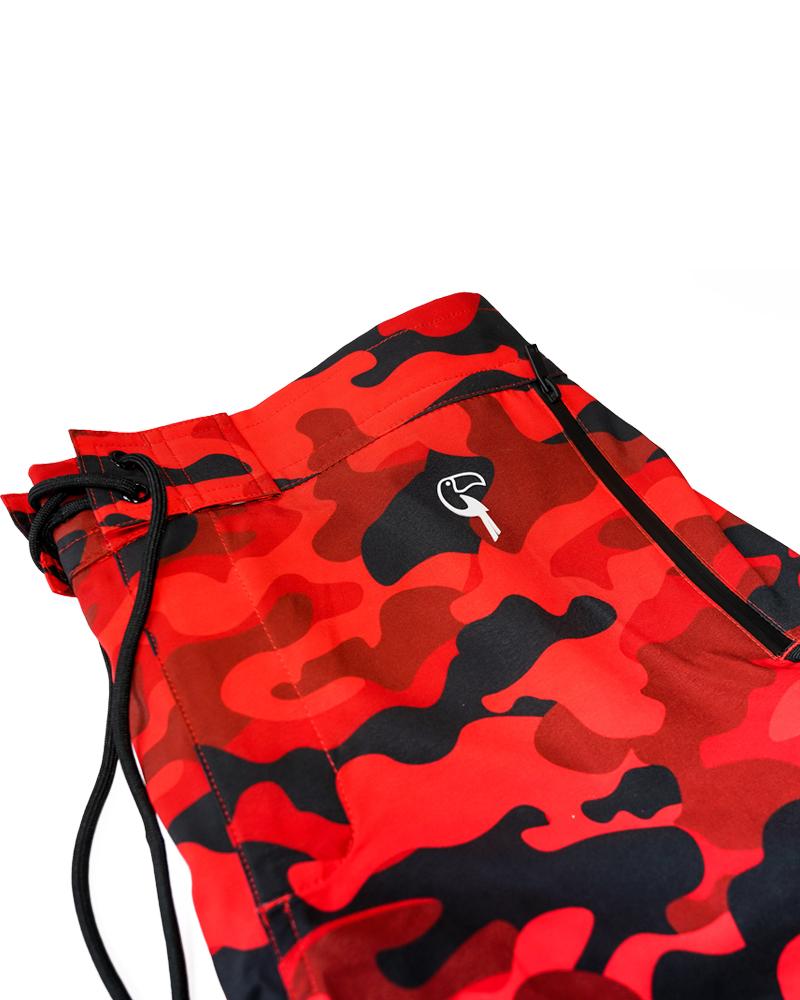 Red Camo Swim Shorts Shorts / Board shorts Tucann