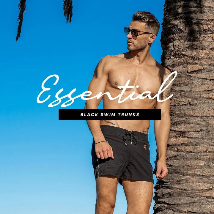 The Essential Black Swim Trunks for Men