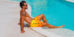 Faded Camo Swim Trunks