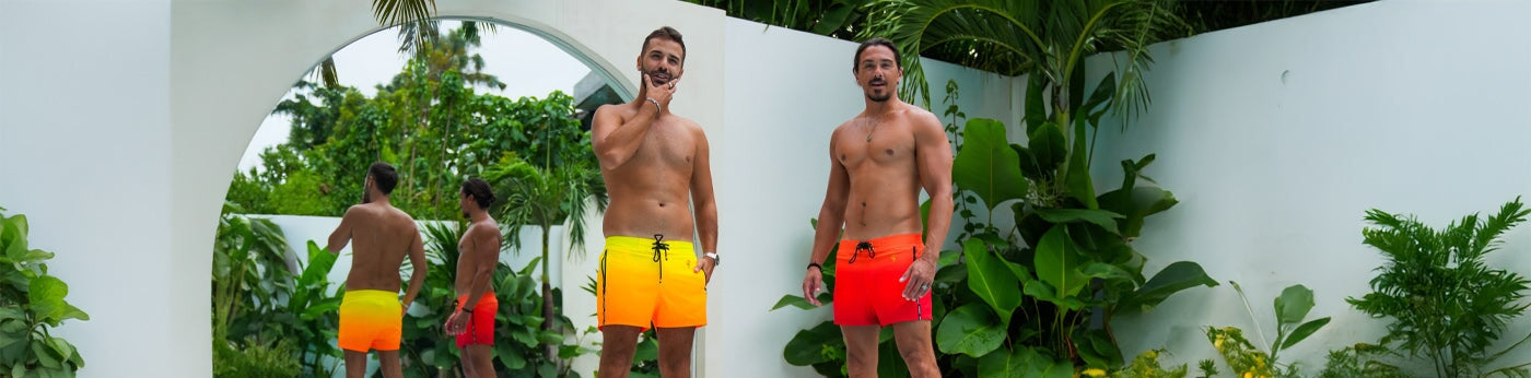 Mens Compression Lined Swim Trunks