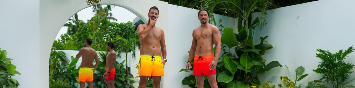 Mens Compression Lined Swim Trunks