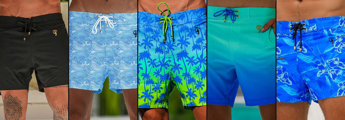 Mens Compression Lined Swim Trunks