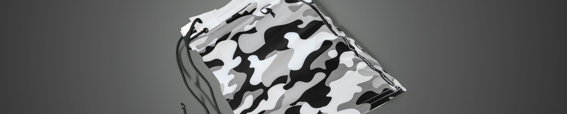 Split Camo Swim Trunks