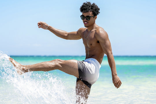 4 way stretch swim trunks