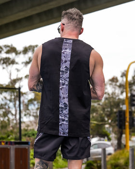 Active Sleeveless - Splatter - Black 5